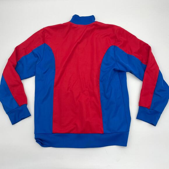 BURTON Mens Jacket Size L Blue Red Cotton Blend Lightweight Full Zip Snowboard - Picture 2 of 7